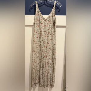 LACAUSA Floral Jumpsuit with pockets Size M